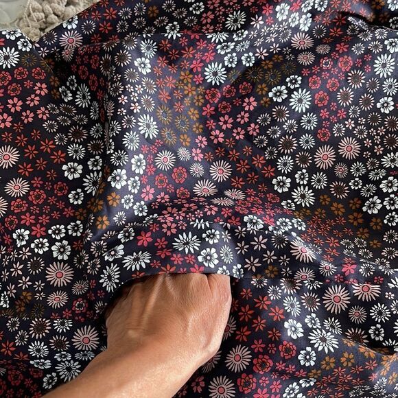 1901  Dress Midi Size Small Vintage Floral Print. Collar tie. Never worm - Picture 9 of 10